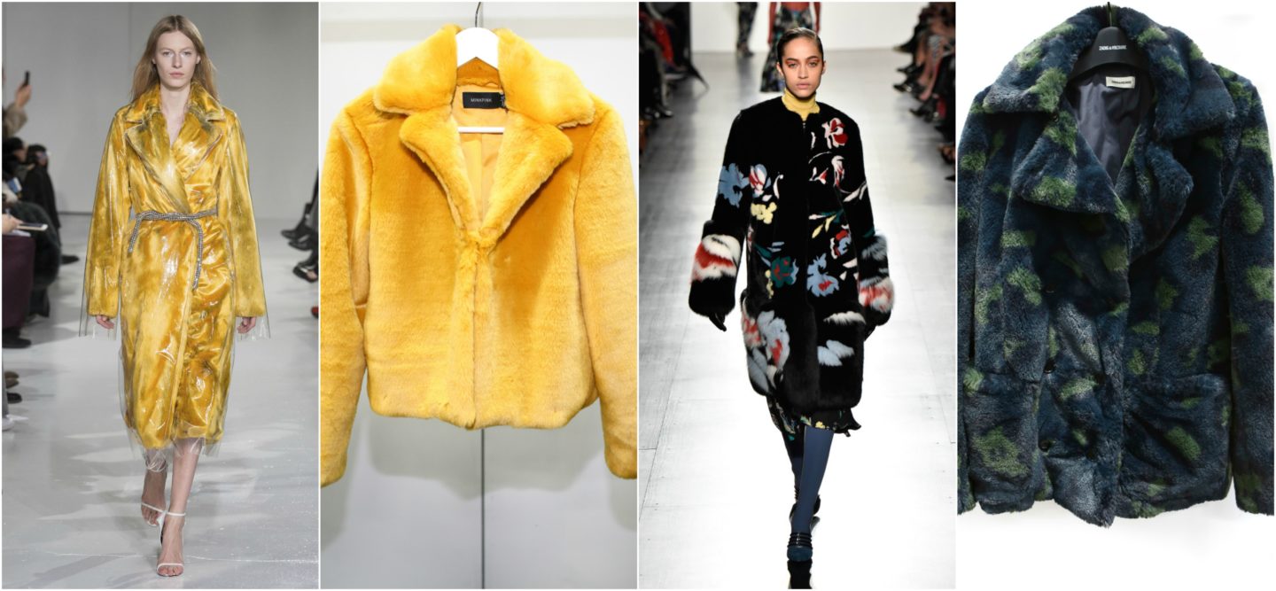 colored fur, pattern fur, top trends for fall fashion week 2017